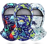 3 Pieces Kids Balaclava Windproof Ski Face Warmer Hood Ski Mask Neck Warmer Winter Nose Warmer Neck Ninja Mask for Boys Girls Multicolour
