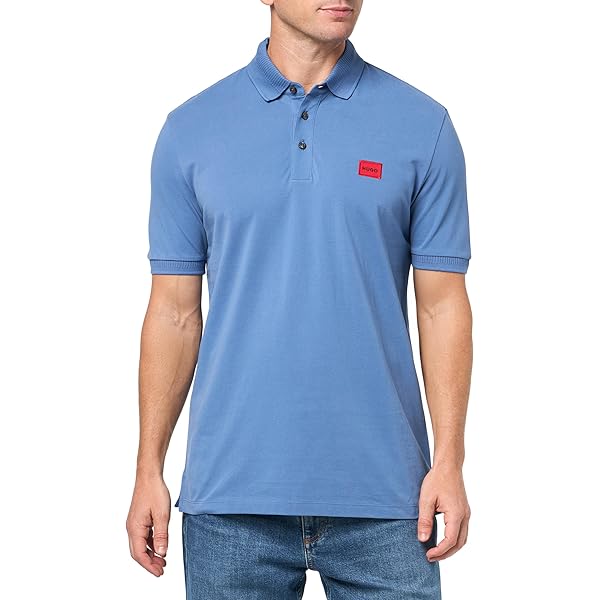 HUGO Zipper Collar Short Sleeve Polo Shirt at Amazon Men's
