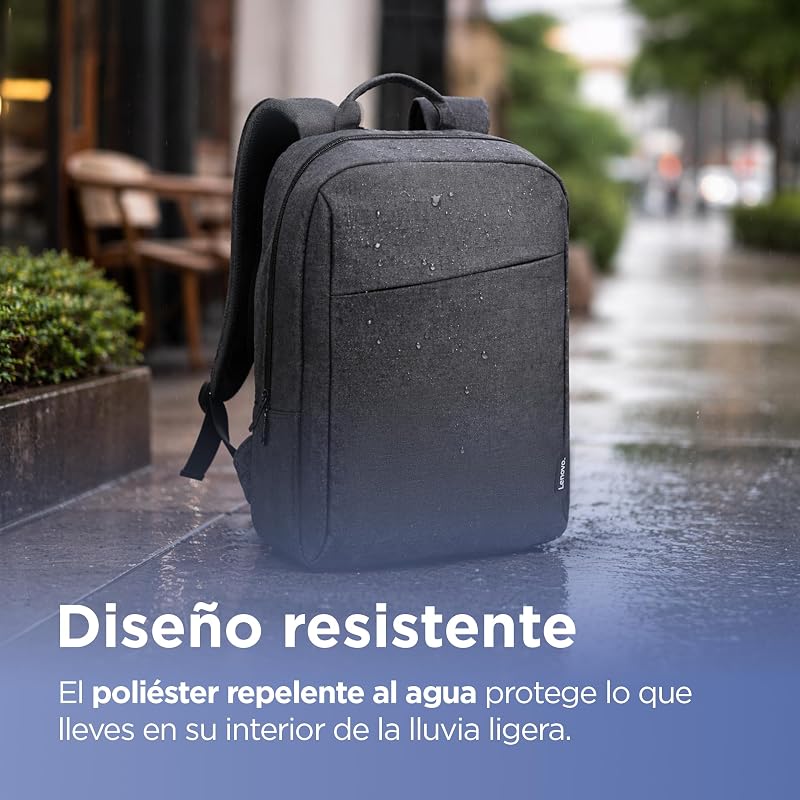 Mochila B210 para ordenadores portátiles de 15.6 pulgadas, mochila ligera y repelente al agua, color negro