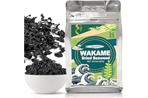 SEAYOFA 8oz (227g) Dried Wakame Seaweed – 100% Natural Sea Vegetable for Miso Soup, Seaweed Salad, Ramen, Stir-Fry, Camping Meals & Asian Cooking, Gluten-Free, Vegan-Friendly