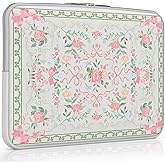 iCasso Laptop Sleeve 13 inch for MacBook Air 13-13.6 inch,Cute Laptop case for MacBook Pro 13 inch 14 inch, Slim Protective Travel Carrying Case Sleeve for 14 inch Chromebook, HP, Retro Bow Green