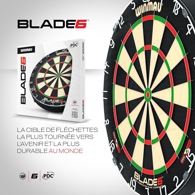 | Darts Blade 6 | Cible de Fléchettes Sisal Professionnelle