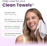 CLEAN SKIN CLUB Healthy Aging Clean Towels XL 50 Ct Disposable Face Towels view 8