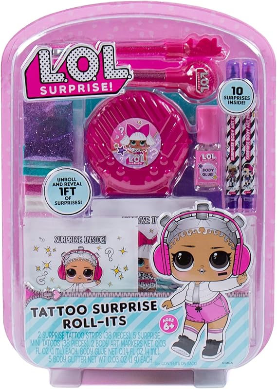 lol surprise glitter body art
