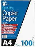 A4 Copier Paper 100 Sheets 75gsm PHOTOCOPY, LASER & INKJET PRINTER
