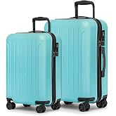 KYME Luggage Sets 2 Piece Hardshell Suitcase,Mint Green,20"/24" | TSA Lock,Dual 360 Spinner Wheels,Hardside,Lightweight,PC+ABS