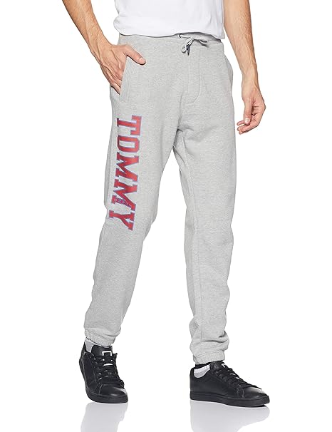 grey tommy hilfiger sweatpants