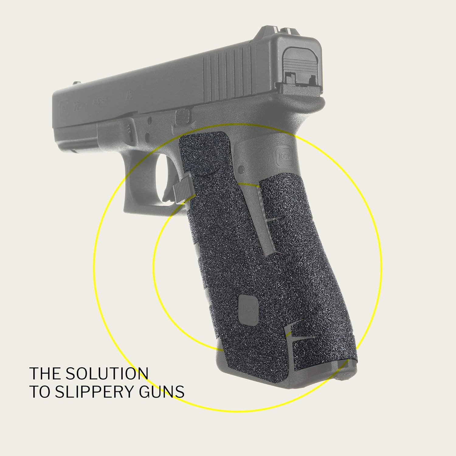 TALON Grips Adhesive Pistol Grip Compatible with Glock 17, 22, 24, 31, 34, 35, 37 – Made in The USA – Gen - Granulate, Black : Sports & Outdoors