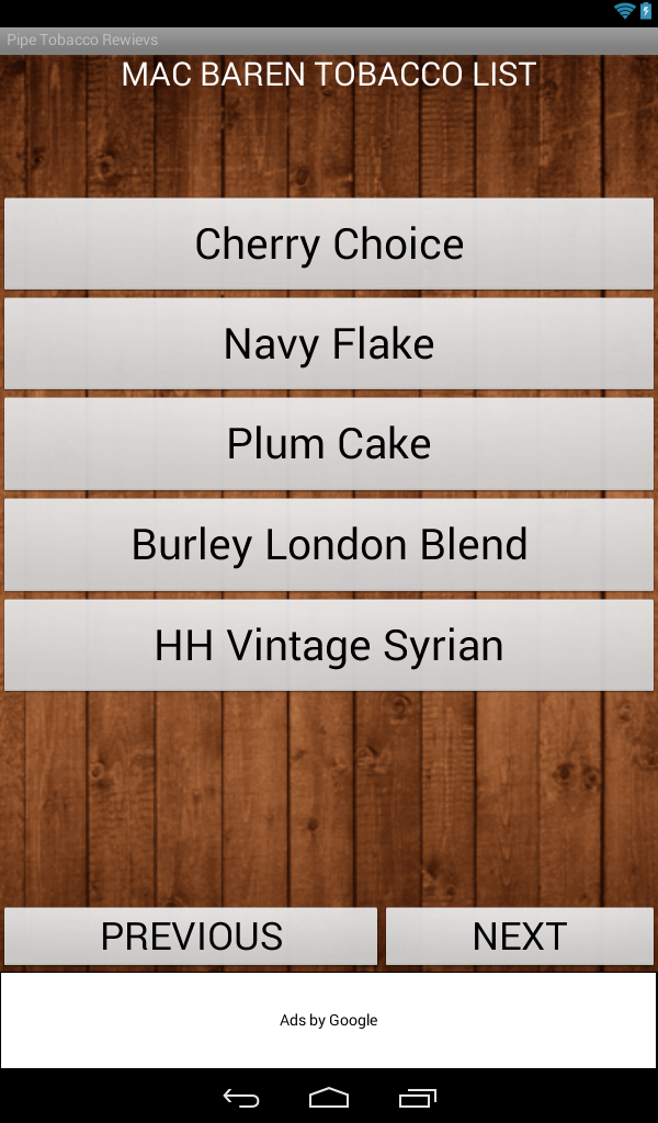 Pipe Tobacco List & Rating Pricepulse