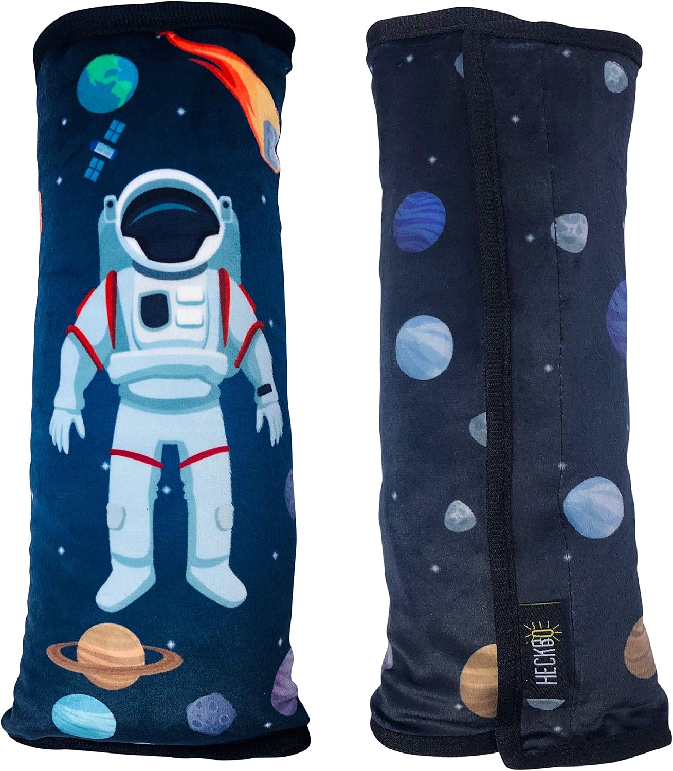 HECKBO, Astronaut Space Car Seatbelt Pillow for Kids, Machine Washable, Ergonomic Neck Support - Image 4