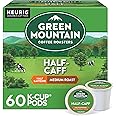 Green Mountain Coffee Roasters Half Caff, Keurig Single Serve K-Cup Pods, Medium Roast Coffee, 60 Count, (6 Packs of 10)