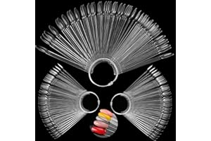 ZOENHOU 150PCS Transparent Nail Sticks, Plastic Nail Polish Sticks Nail Color Display Practice Nail Art Sample Sticks for Professional Use, Home DIY