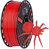 AceAddity ABS 3D Printer Filament, Heat Resistant, Dimensional Accuracy +/- 0.02 mm,1 kg Spool, 1.75 mm (Red)