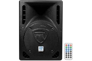Rockville RPG8BT V2 400W 8" Powered PA Speaker, Bluetooth 5.0, USB/SD Player, TWS Stereo Pairing, Remote/EQ, for DJs and Small Venues