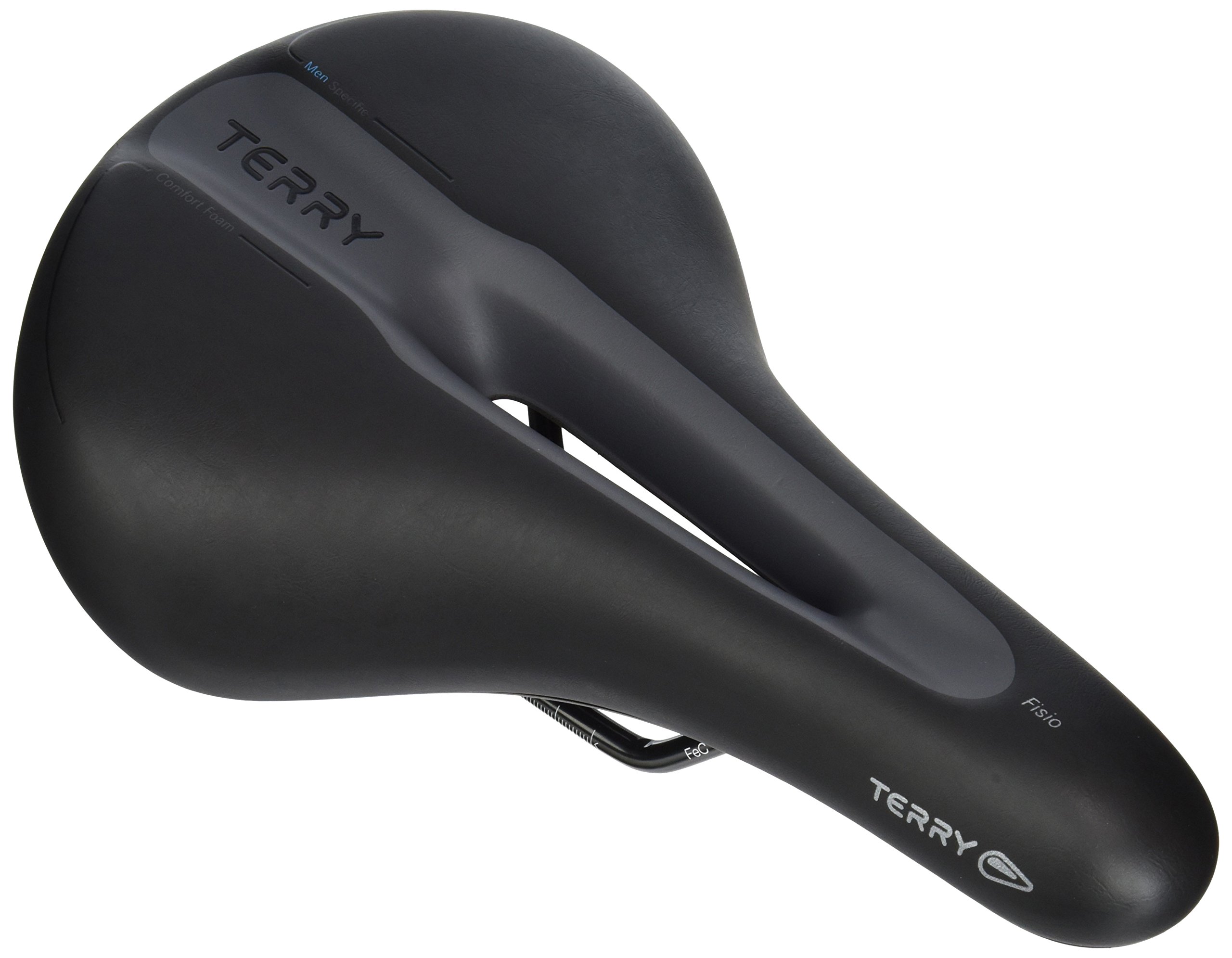 Ergon Fisio men’s bicycle saddle in black, one size
