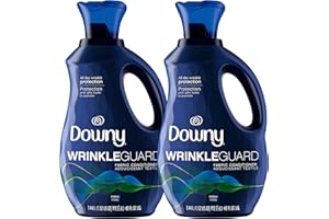 Downy WrinkleGuard Liquid Fabric Softener and Conditioner, Fresh, 48 fl oz 48 Loads, Pack of 2