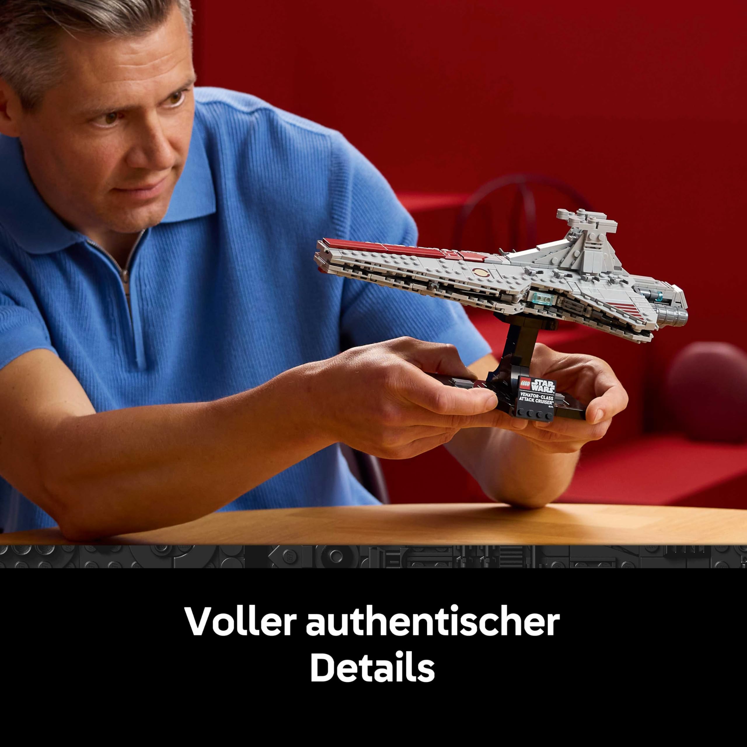 LEGO Star Wars 75441 Angriffskreuzer der Venator-Klasse - Modellbau-Set des republikanischen Kriegsschiffs für Erwachsene - Deko für Wohnzimmer & Regal - Geschenk für Fans von Die Rache der Sith 3