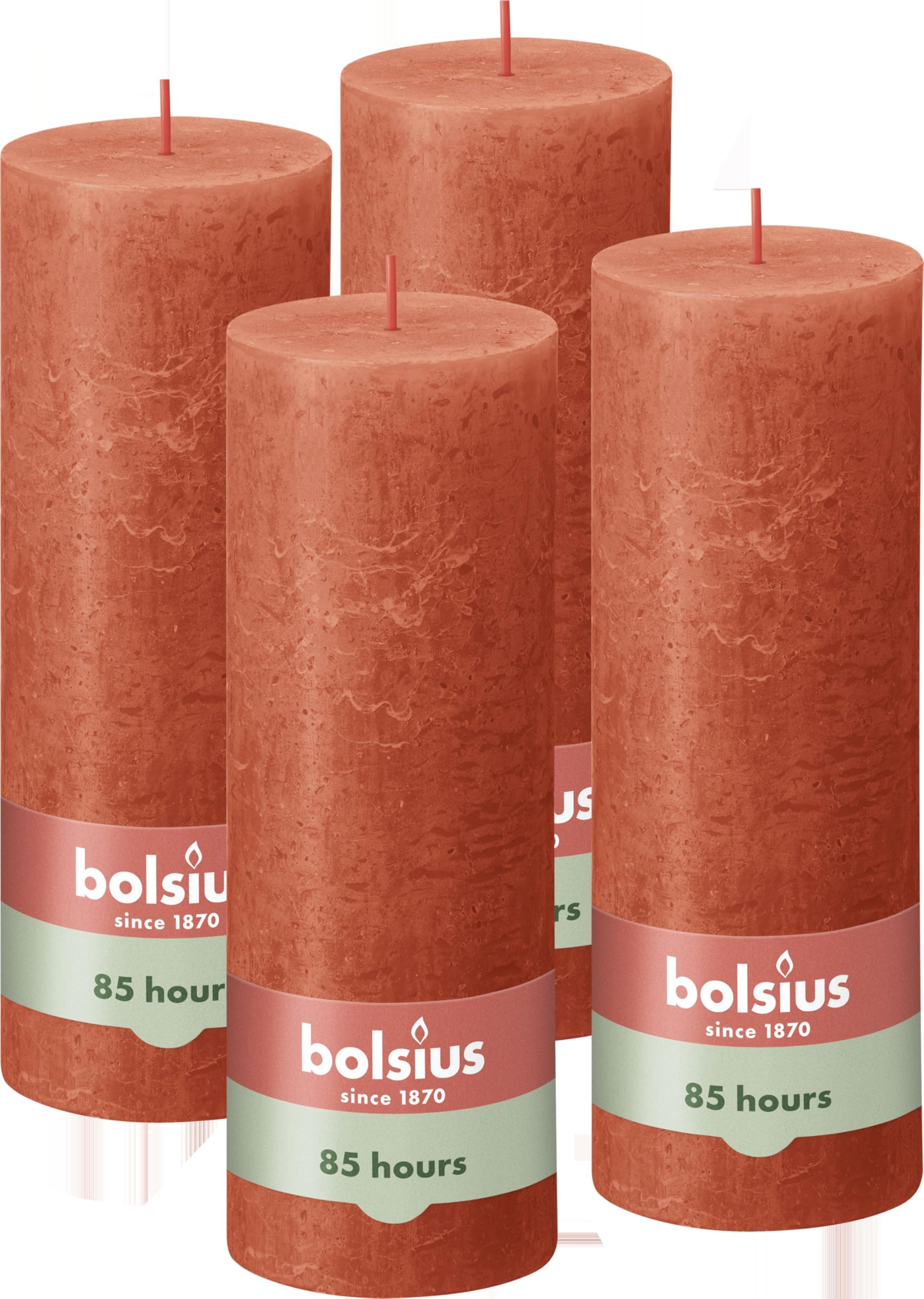 Bolsius - Rustic Candle - Orange - 19cm - 4 Piece - Halloween — image 1