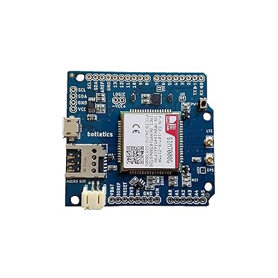 Botletics SIM7000 LTE CAT-M1 NB-IoT Cellular + GPS + Antenna Shield Kit for Arduino (SIM7000G)