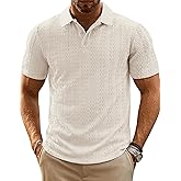 PJ PAUL JONES Mens Polo Shirts Short Sleeve Casual Collared Summer Vacation Shirts Golf Polo Shirts