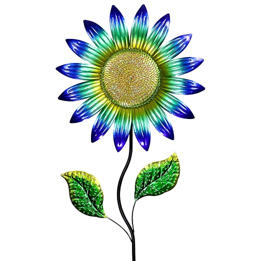 Exhart - Estaca para jardín, diseño de Girasol: Amazon.es: Jardín