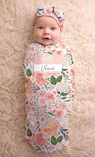 baby girl swaddle set