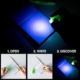 BONNYCO Invisible Ink Pen & Notebook 32 Pack Superhero Party Bag Fillers Kids view 2