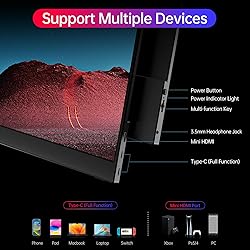 ForHelp True 4K Portable Monitor - 15.6inch UHD