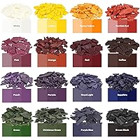 MAQIHAN Candle Color Dye for Soy Wax - 16 Popular Vibrant Colors Wax Dye for Soy Candle Making,Bulk Soy Wax Dyeing Chips for