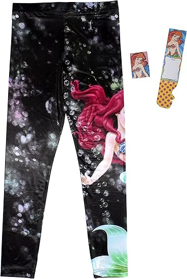 Amazon ディズニー ジュニア レディース アリエル ディープシー レギンス ノートパッド 2ピースギフトセット Us サイズ X Small レギンス スパッツ 通販