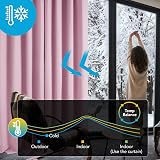 Deconovo Eyelet Curtains Pink 52x84 inches Pair Thermal Blackout Noise Reduction view 4