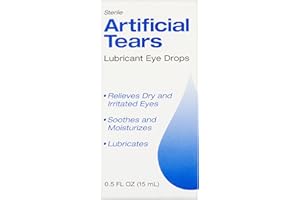 HSKLOCK Sterile Artificial Tears Lubricant Eye Drops 0.5oz