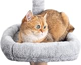HOMIDEC Cat Tree 145cm Multi-Level Scratching Post Sisal Rope Climbing Tower view 8