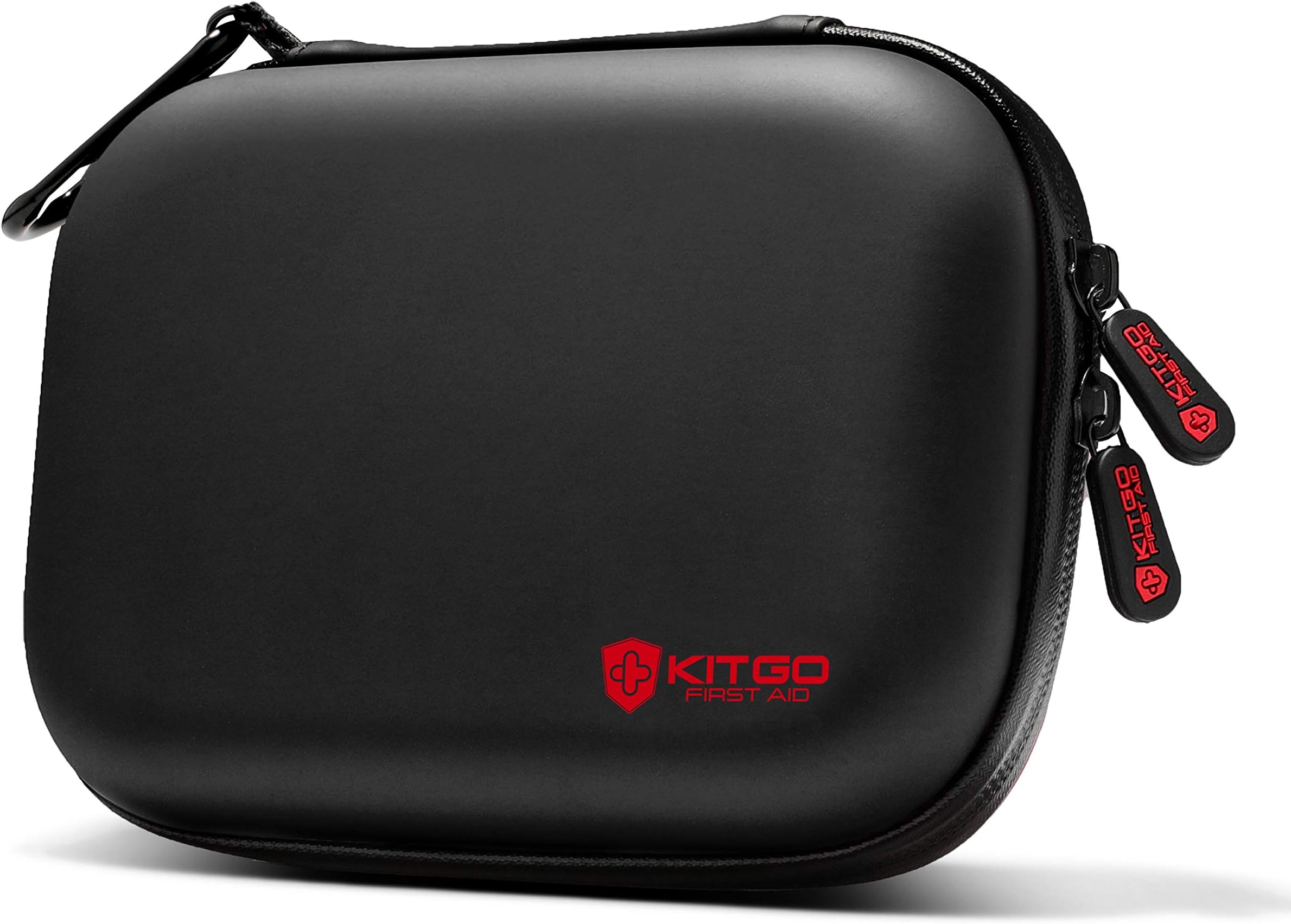 Kitgo Mini First Aid Kit 103 Pieces, 100% Water-Resistant Compact Hard Shell Case Perfect for Travel, Biking, Hiking, Camping, Car