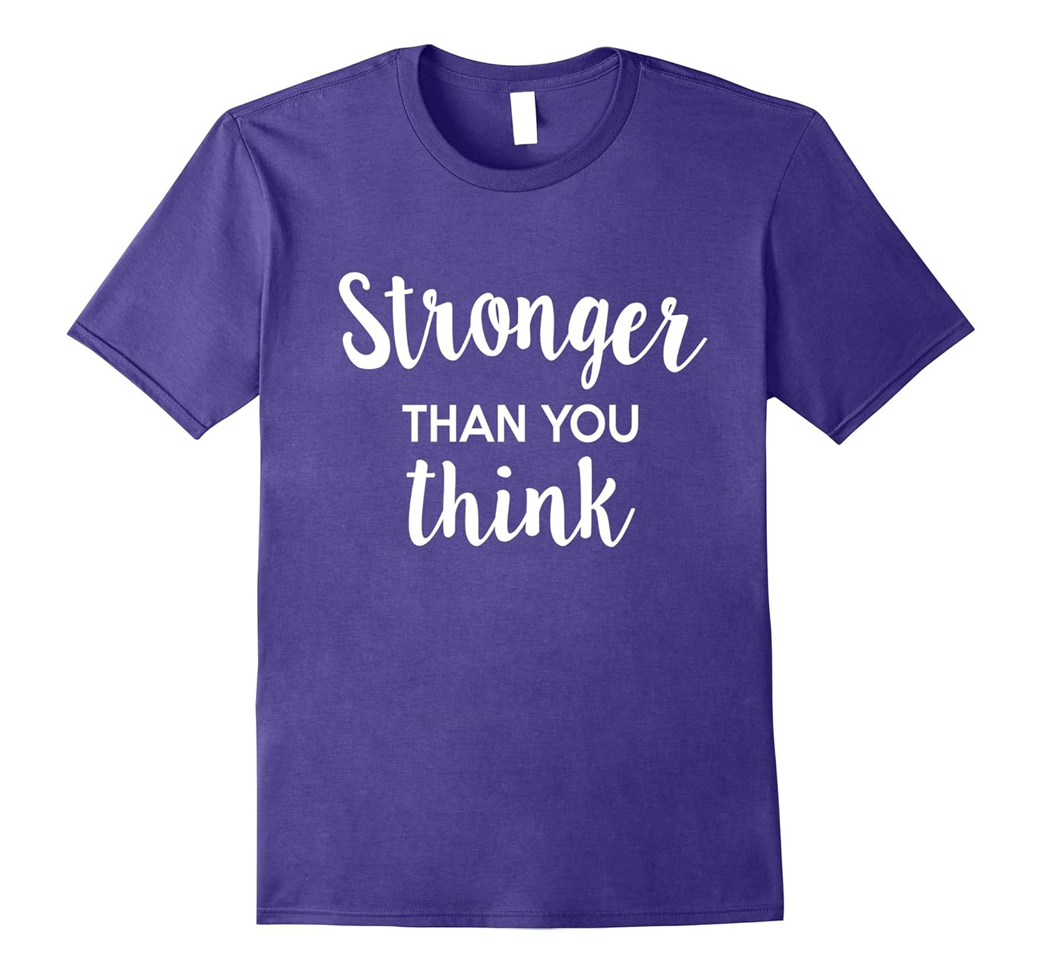 Womens Stronger Think Inspirational T Shirt-tovacu