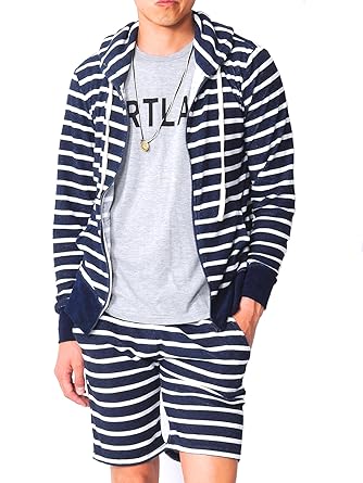 Amazon スペイド Spade セットアップ メンズ パイル ボーダー