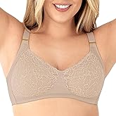 LeSensuel Leonisa Lace Wireless Bras for Women Full Coverage - No Wire Everyday Smoothing Wireless Comfortable Bras for Women