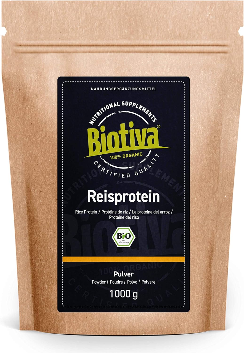 Proteine di riso Bio 80 proteine 1kg fonte proteica vegana