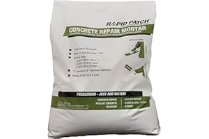 Rapid Patch Concrete Repair Mortar - Patch & Repair for Sidewalks, Driveways, & Curbs, Fast-Setting, Exterior (20 Pound, 1)