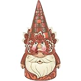 Enesco Jim Shore Heartwood Creek Harvest Turkey Gnome Gobble Figurine- Stone Resin Hand Painted Crafted Collectible Gnomes Mini Figurines Thanksgiving Home Decor Statue, 6.3 Inch