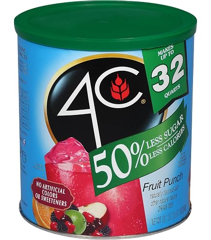 Amazon.com : 4C Powdered Drink Mix Cannisters, Peach Tea 3 Pack