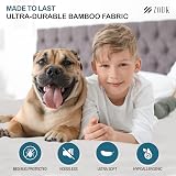 Zouk Bamboo Mattress Protector Double Bed 135 x 190 + 35cm Waterproof view 6