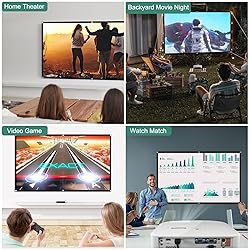 TOWOND Projector Screen 84 inch, Wrinkle-Free and
