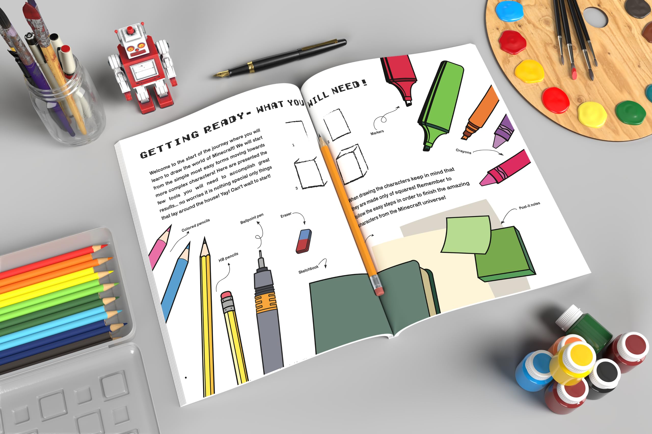 How To Draw for Minecrafters: Crafting Creativity A Step-by-Step Guide to Drawing for Minecrafter Enthusiasts (Unofficial Minecraft Activity Book for Kids)