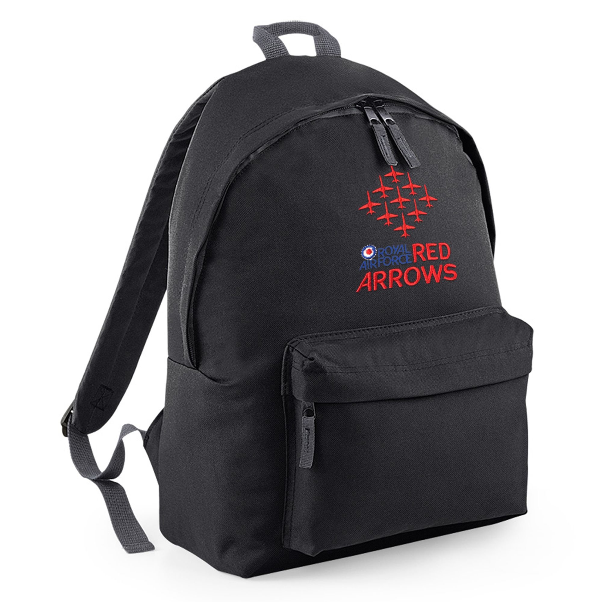 Red Arrows™ Diamond 9 Logo Backpack (Black, One Size)