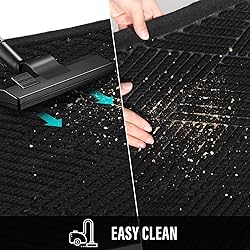 HIYARD Durable Front Door Mat, Absorbent Muddy Dirt