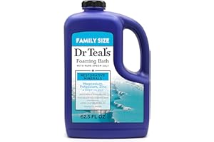 Dr Teal's Foaming Bath with Pure Epsom Salt, Restorative Minerals with Magnesium, Potassium, Zinc & Essential Oils, 62.5 fl oz