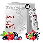 zooone- NAD+ Supplement 30pcs, Premium Nicotinamide Riboside & Resveratrol, DNA Repair & Healthy Aging， Advanced NAD Supplement for Men & Women, Boosts Cellular Energy.