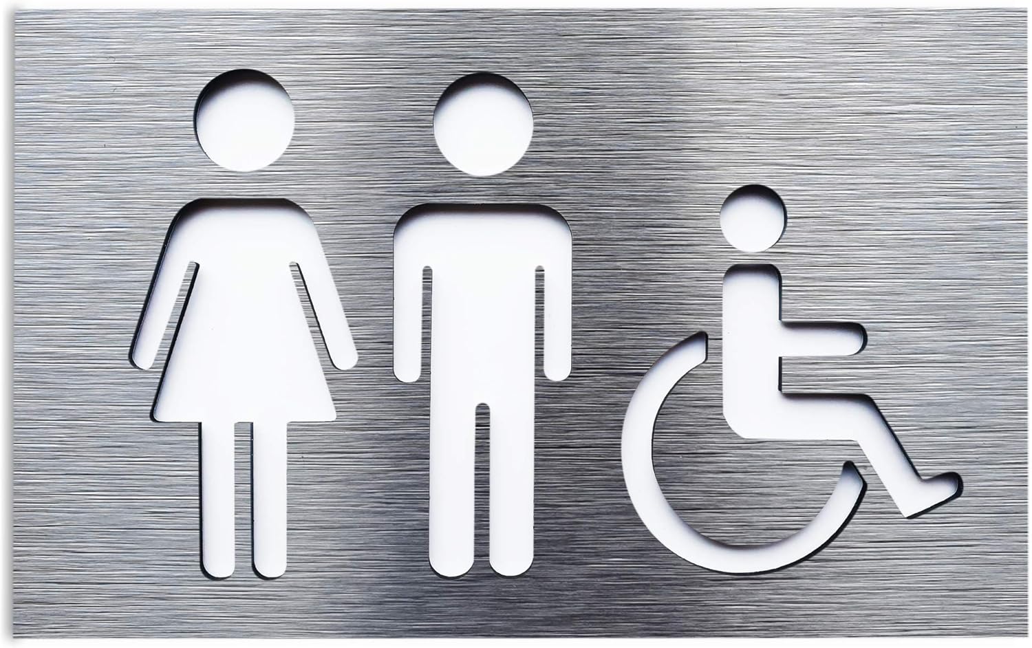 Insegna WC Art Deco Insegna Ghisa Targa Porta Parete Caffè Negozio Pub - Foto 6