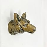 Bear Head. Vintage Antique Iron Bronze Handmade